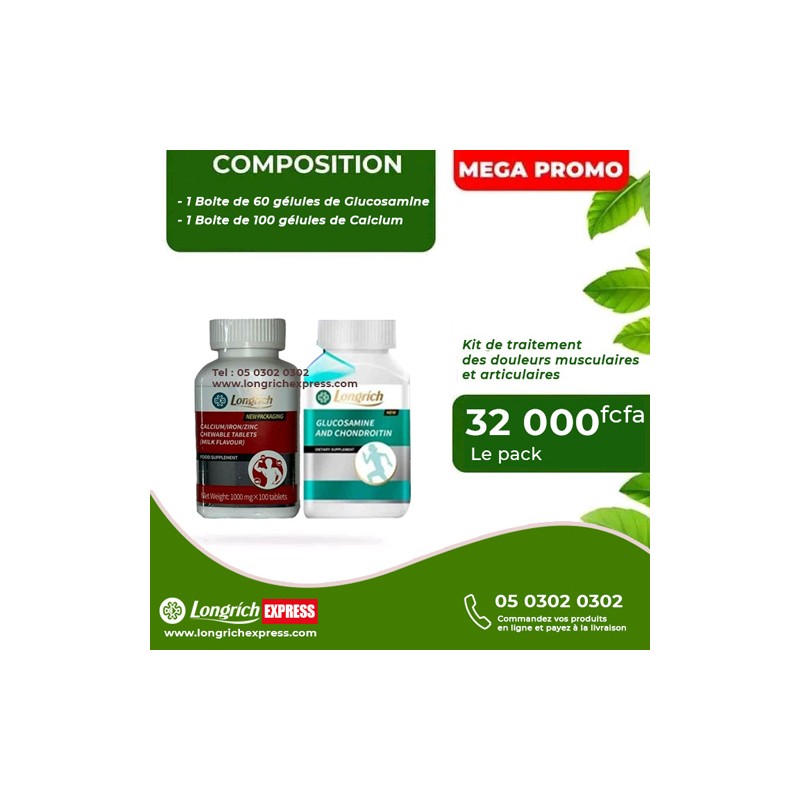 KIt de traitement douleurs musculaires et articulaires